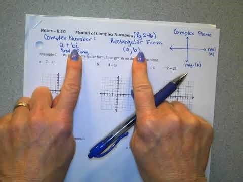 8.10 Moduli of Complex Numbers SM2