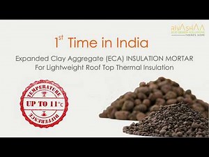 Expanded Clay Aggregate - ECA Lightweight Roof Top Thermal Insulation - Temperature Diff Up to 11°C