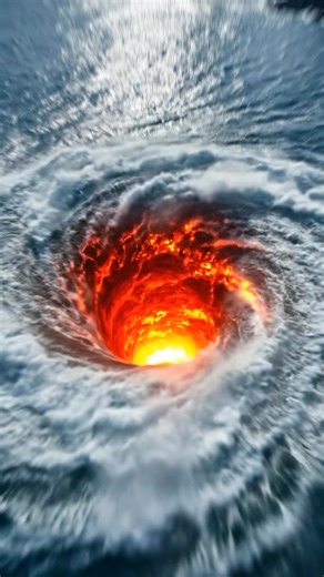 🌊🔥 Imagine a powerful ocean vortex spinning just offshore, the sea collapsing into a glowing core while rolling waves surge outward. Nearby, a vast green mountain range stretches along the coast, untouched and calm, standing in sharp contrast to the chaos in the water below. A surreal meeting of land and sea. #openartai #Earthimpacts #fblifestyle #coastalviews #oceanforce #naturecontrast #wildsea #vortex #landscape #epicviews #shoreline Video generated with AI for imaginative purposes only. No