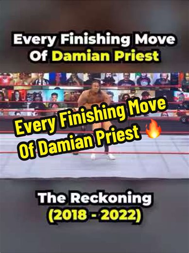 Every FINISHING MOVE Of Damian Priest ! 😱 #fyp #wwe #wrestling #damianpriest #damienpriestwwe