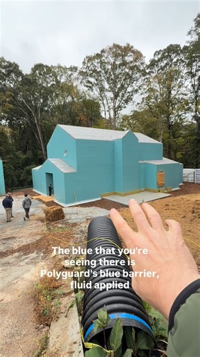 Matt Risinger | Monopoly Framing with a full Fluid Applied WRB ! @polyguardproducts Blue Barrier 💪🏻 This will be the first Passive House certified in GA!... | Instagram