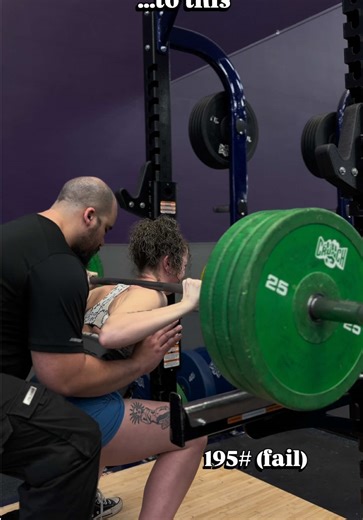 Coming back from a hip injury…but I’ll be squatting 200 again in no time.😤 (the irony of me wearing the same top tho😭) #squat #powerlifting #usapl #gymtok #girlwholift