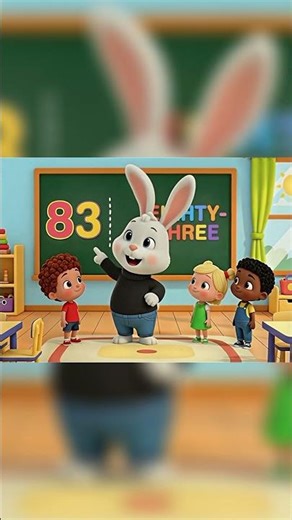 🐰 Learn Number 83 with Bunny | Counting for Kids | 3D Animation | Nursery Rhymes Village