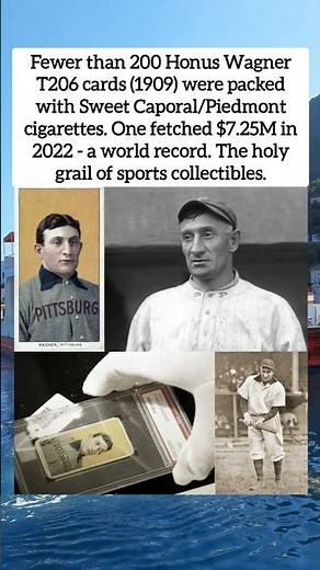 ⚾️The Honus Wagner T206 Card (1909) — The World’s Most Valuable Baseball Card