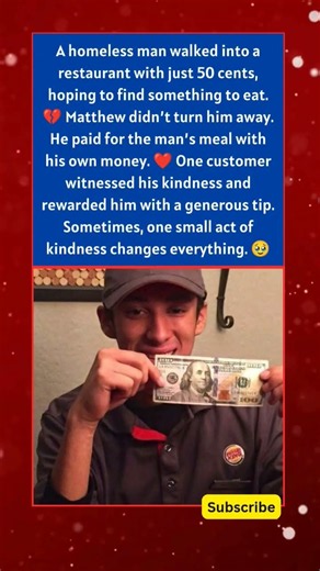 He Had Only 50 Cents… Then This Happened 🥹❤️