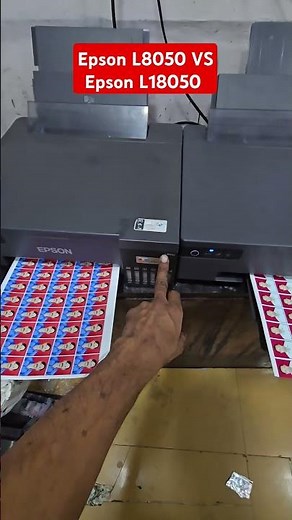 Epson L18050 A3 printer VS Epson L8050 A4 size photo printing 2in1 One printer #pvccardprinting