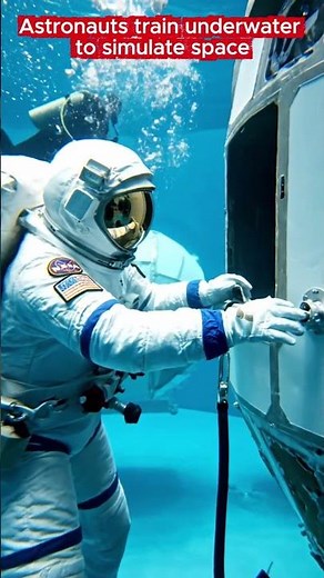 How Do Astronauts Practice for Space? #aianimations #space #trending