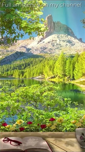 A Quiet Spring Morning 🌿 Window View & Lake Ambience #shorts