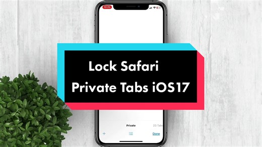 Lock Safari Private Tabs with Face ID (iOS 17)