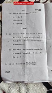 MDU B.C.A 1st semester mathematics #question Paper November #2023 #mdu