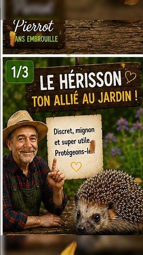 Le hérisson, c’est un vrai allié du jardin.