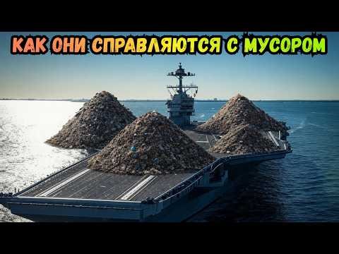 Куда авианосцы каждый день девают ТОННЫ мусора и отходов в море с 5000 моряками на борту?