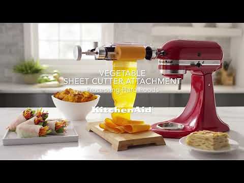 KitchenAid® Vegetable Sheet Cutter Attachment: Processing Hard Foods