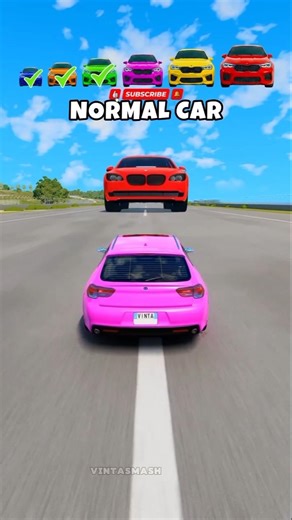 Normal Car vs Crazy Speed Cars Challenge! 🚗💨