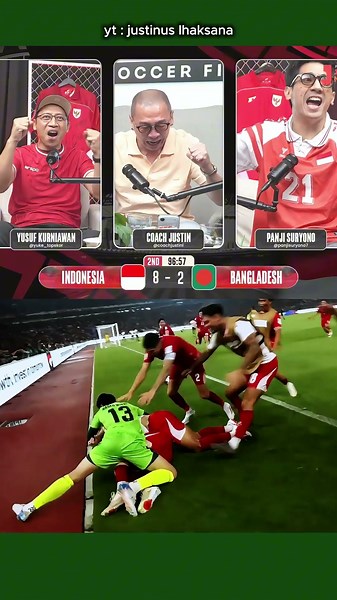REAKSI GOL TERAKHIR! Kemenangan Indonesia 9-2 vs Bangladesh | FIFA ASEAN Cup 2026