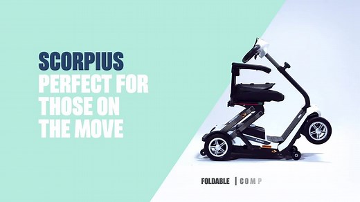 46 reactions | The Invacare Scorpius range has been specifically designed for individuals who wish to maintain an active, independent lifestyle without compromising on space. Ideal for daily use, the folding mobility. Take a closer look: | Invacare Europe | Facebook