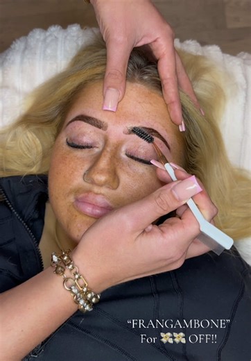 Brows that hold all day 🤍✨ Obsessed with the results using the new @DALBY UK Brow Sculpting Gel on my gorgeous client 😍 The hold, the lift, the definition… 🤩🫶🏼 If you love a fluffy, sculpted brow that stays in place from morning to night — this one’s for you 💫 No sticky residue and done within seconds, why wouldn’t you want this brow gel?!🤩 Available to purchase now on the Dalby website💻 Use my code “FRANGAMBONE” for 💸 off!!
