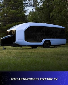 All-electric RV parks itself, powers your adventures for up to a week, and simplifies camping with automation. With cutting-edge features like remote control parking, Starlink readiness, and solar-fed energy, this is the future of RVing. Would you take this high-tech caravan on your next outdoor getaway? | Startup Selfie