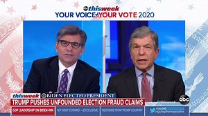 ABC News' George Stephanopoulos: “Joe Biden has won this election. Why can’t you acknowledge it?” “It’s time for the president’s lawyers to present the facts and it’s time for those facts to speak for themselves,” GOP Sen. Blunt says as Trump pushes unfounded claims. abcn.ws/2U3470G | This Week