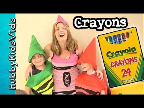 Extra Crayon Family Fun! Crayola Arts N Crafts + Bloopers HobbyKidsVids