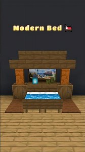 Minecraft Modern Bed Build 😌🛏️