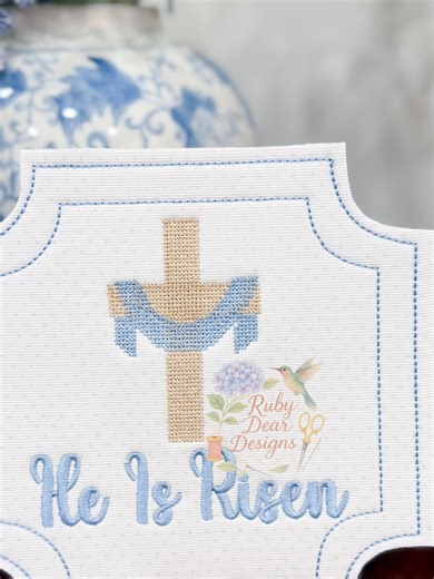 Cross Stitch Cross Dedication Easter Machine Embroidery Design - Etsy