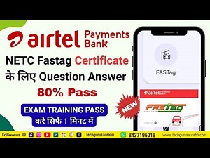 📌 Airtel Payments Bank FASTag Answer Key 2025 || NETC FASTag Certificatioin Airtel Payment Bank