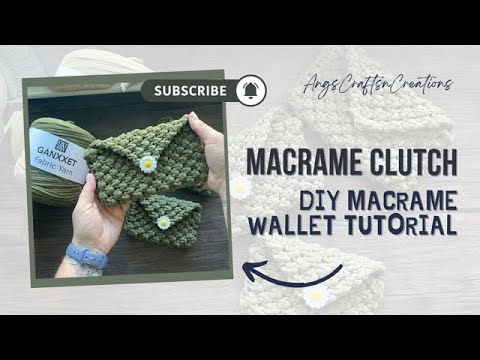 DIY Macrame Clutch/Wallet tutorial