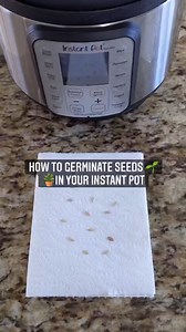 This year we are celebrating Earth Day by starting some gardening! Did you know you can germinate seeds in your Instant Pot? Watch and we’ll show you how you can jump-start your garden too! 1. Instant Pot® --->Yogurt Setting 2. 1.5 cup of water in the bottom, add trivet 3. Grab paper towels or plain white paper 4. Cut the paper to the desired size, dip into water. Lay your paper flat on a piece of tin foil and add your seeds. 5. Fold your tin foil over to make a packet and place on the trivet. 6