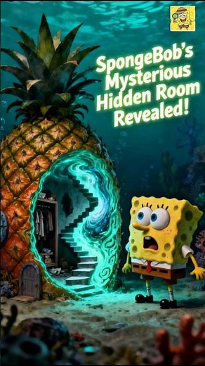 😲 SpongeBob’s Hidden Room Finally Revealed #SpongeBob #shorts #Nickelodeon