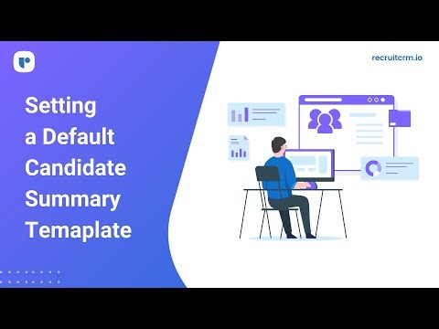 Default candidate summary template in Recruit CRM