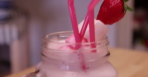 La recette facile du milk-shake à la fraise