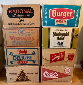 Vintage 1960s-1980s Collectible Beer Brewery Cardboard Crate Boxes - Choose Your Favorite! - Etsy