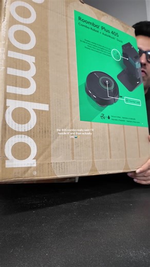 The Roomba® Plus 405 Combo Robot Vacuum & Mop   AutoWash™ Dock is one of the smoothest hands-free upgrades you can bring into your home. You get 70X Intense Suction with Carpet Boost, DualClean™ Mop Pads, and a dock that handles both Auto-Empty Debris and Auto-Wash & Dry Mop Pads for you. It handles debris for up to 75 days, avoids carpets in mop mode, cleans in tidy routes, and then resets itself without you needing to babysit it. Kid mess, pet mess, everyday crumbs — the 405 Combo just keeps u