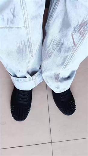 Stylish Men's Round Head Rivet Shoes for Nightclubs