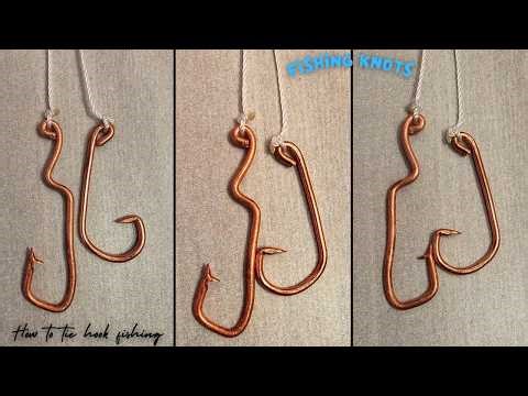 How to tie a fishing hook and sinker | strongest way to tie a fishing hook