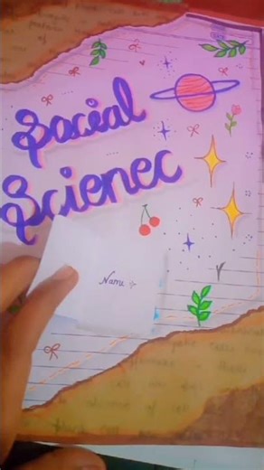 social science project file🎨#decoration idea#artscraft #paintingstyles #support