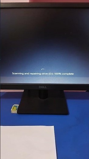 Scanning and Repairing Drive: 100% Complete. (Problem Solve in Windows)