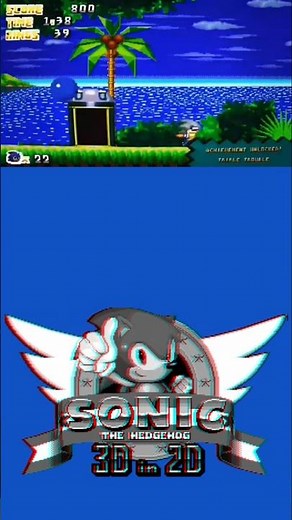Sonic 3D in 2D - First Achievement