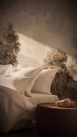 Retro Wallpaper Murals That Bring the 70s Back 🧡 | Vintage Walls in Style #shorts