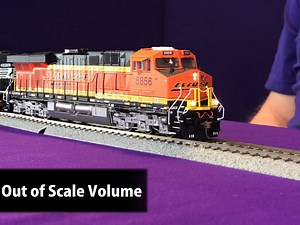 Tsunami2 Digital Sound Decoders have individual volume levels for every sound effect making it easy for you to adjust the volume of your locomotive to match the scale of your layout! Watch to see an example of out of scale sound versus scale sound. Sometimes you hear model railroaders complaining that locomotives are too loud or overpowering especially in consists. Well not with Tsunami2. You can dial back the volume of specific sound effects (like the prime mover) to match your preferences and 