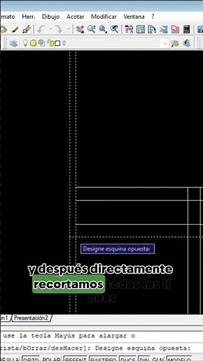 👉 AutoCAD: Recortar más rápido con este truco 🔥 #autocad #obra #planos #aprenderautocad #albañil