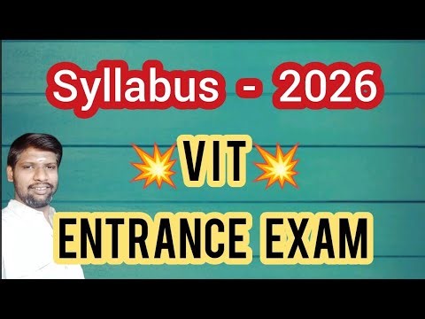 VITEEE - Syllabus 2026 - PCM/PCB - Full syllabus in one video ‪@chemistrywithmohan9293‬