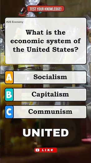 💰 What is the economic system of the United States? 📈🇺🇸 #Shorts #usaquiz #facts