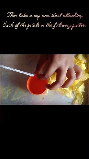 DIY sunflower with Tissue paper 🌻