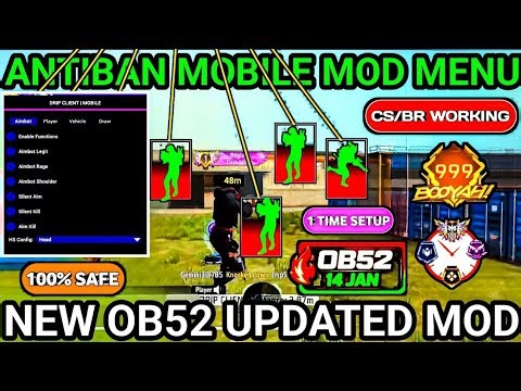😱 Free Fire OB52 Antiban Headshot Panel 🔥 | Mod Menu + Injector OB52 100% Safe ✅ | #freefire​