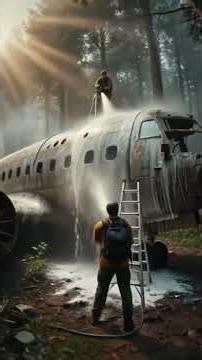 From Wreck to Luxury Jet ✈️ (AI Transformation)#AITransformation#BeforeAfter#Satisfying