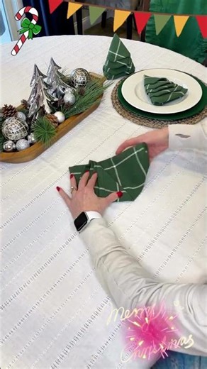 Here’s a Christmas napkin folding tutorial that’s always a hit for the holiday season!