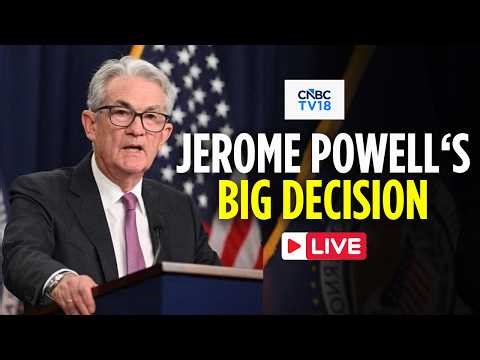 US Fed Decision LIVE: Jerome Powell Speaks on Interest Rate Decision | US Markets LIVE | FOMC | N18G