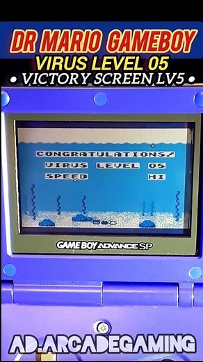 Dr. Mario Game Boy Cutscene Level 5 Victory Nintendo
